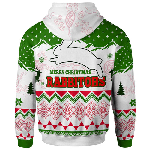 rabbitohs-rugby-christmas-hoodie-custom-merry-christmas-rabbitohs-aboriginal-culture-hoodie