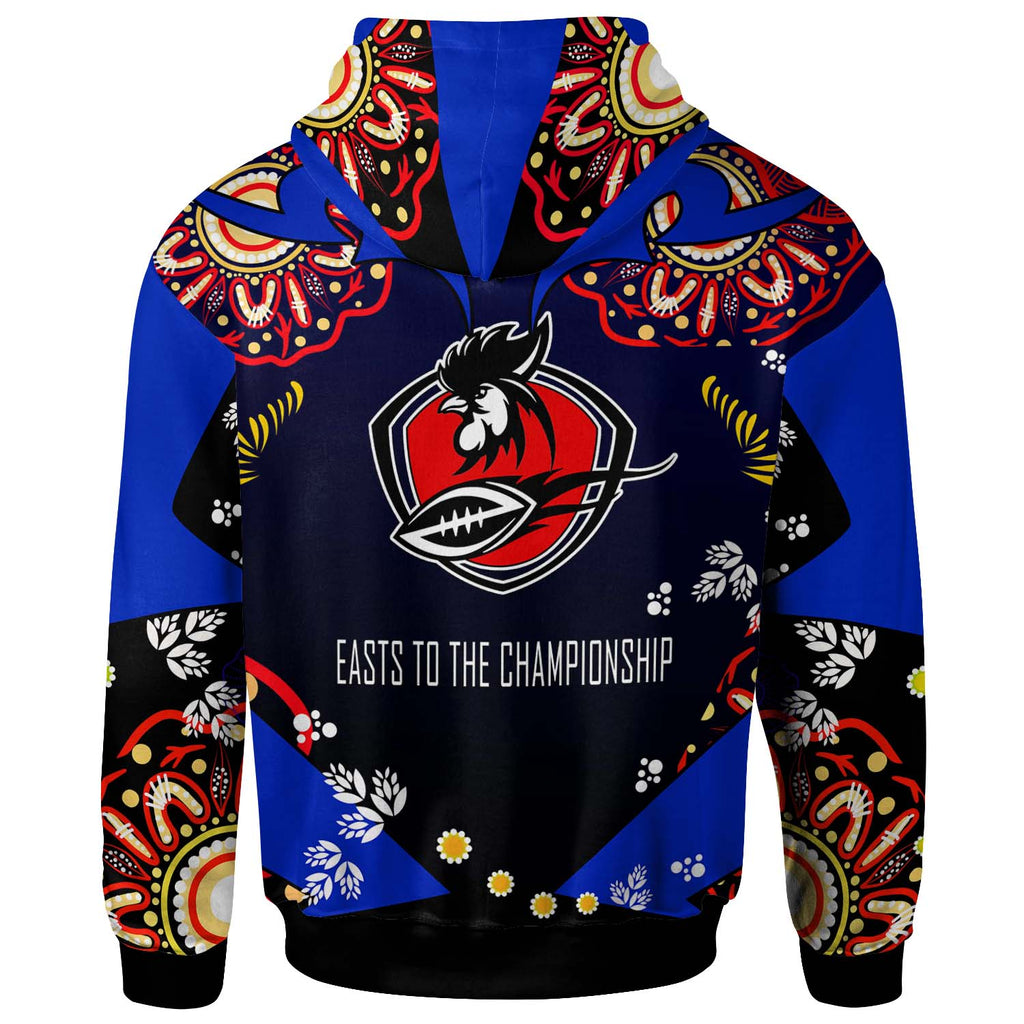 roosters-rugby-hoodie-custom-personalised-roosters-easts-to-the-championship-aboriginal-player-and-number-hoodie