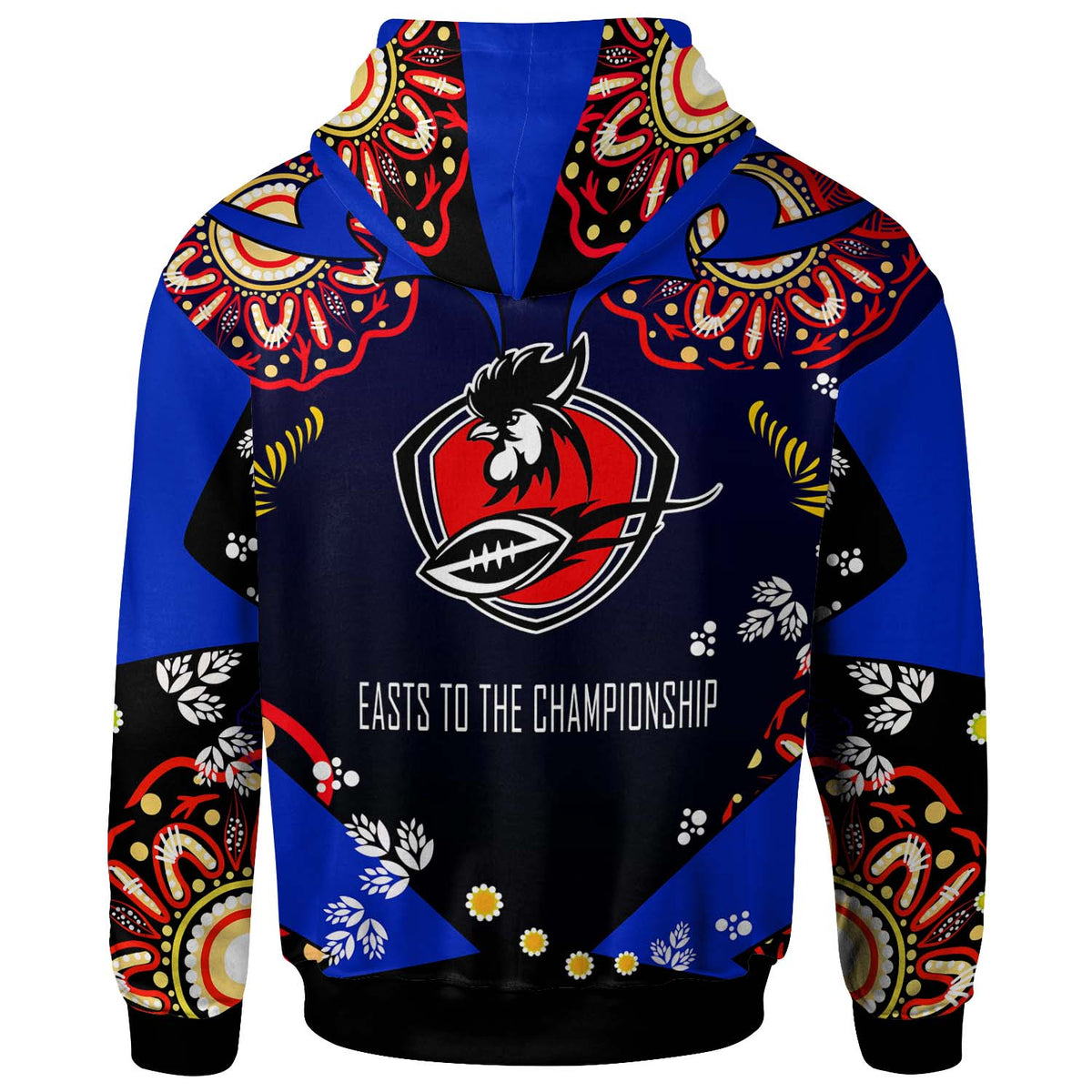 roosters-rugby-hoodie-custom-personalised-roosters-easts-to-the-championship-aboriginal-player-and-number-hoodie