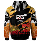 tigers-rugby-hoodie-custom-anzac-wests-tigers-aboriginal-with-poppy-flower-hoodie