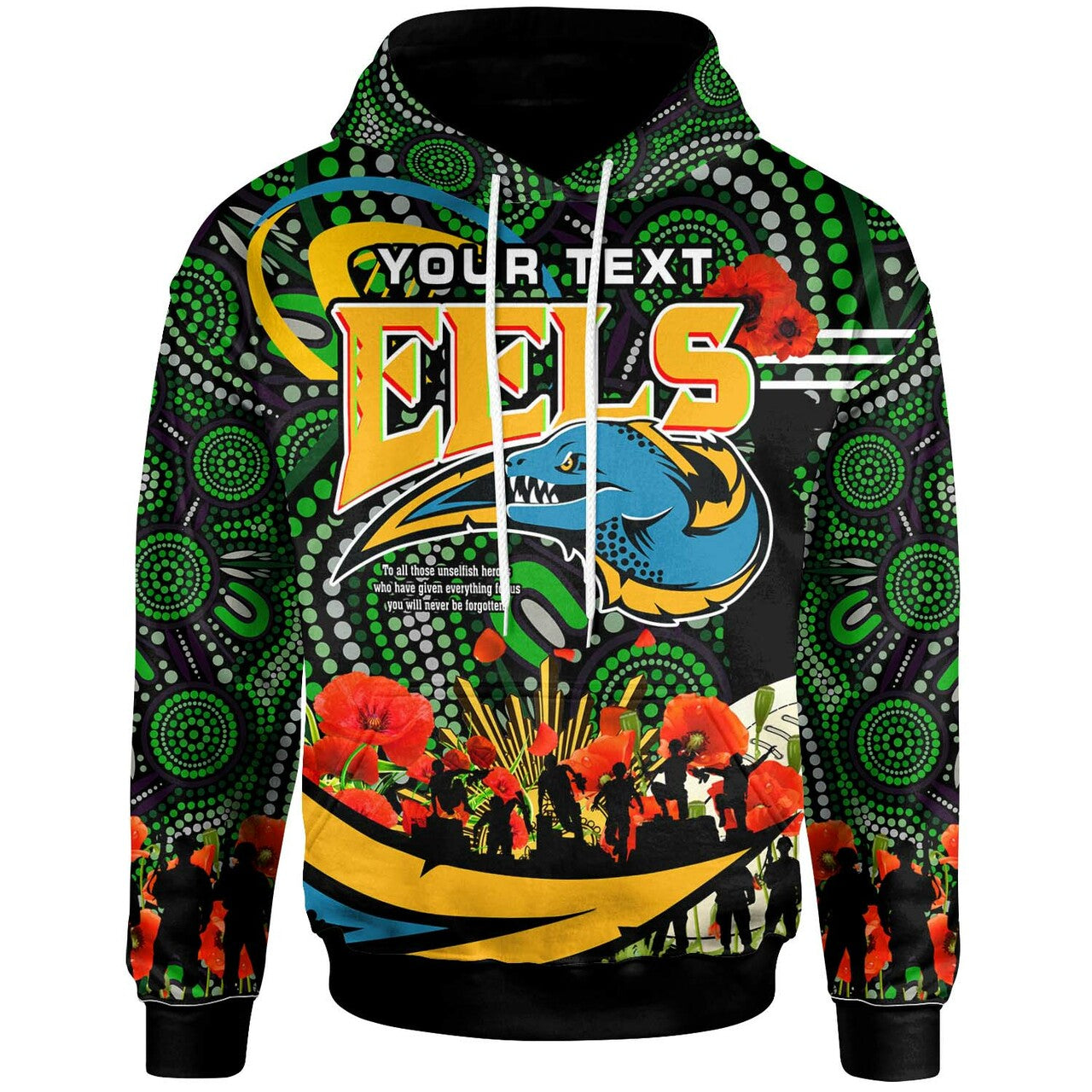 eels-rugby-hoodie-custom-anzac-eels-aboriginal-with-flower-hoodie