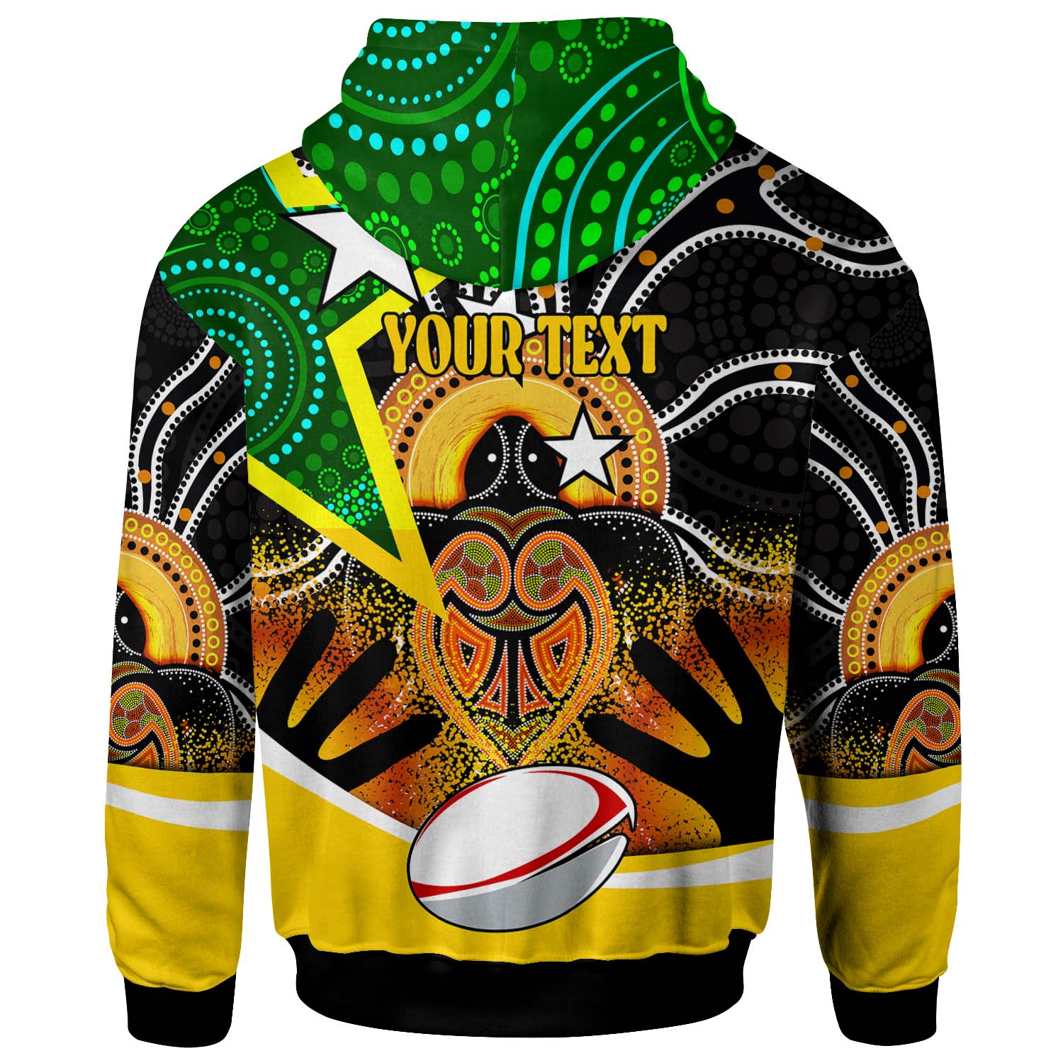 kangaroos-rugby-hoodie-custom-kangraroo-australian-rugby-league-go-the-roos-indigenous-player-and-number-hoodie