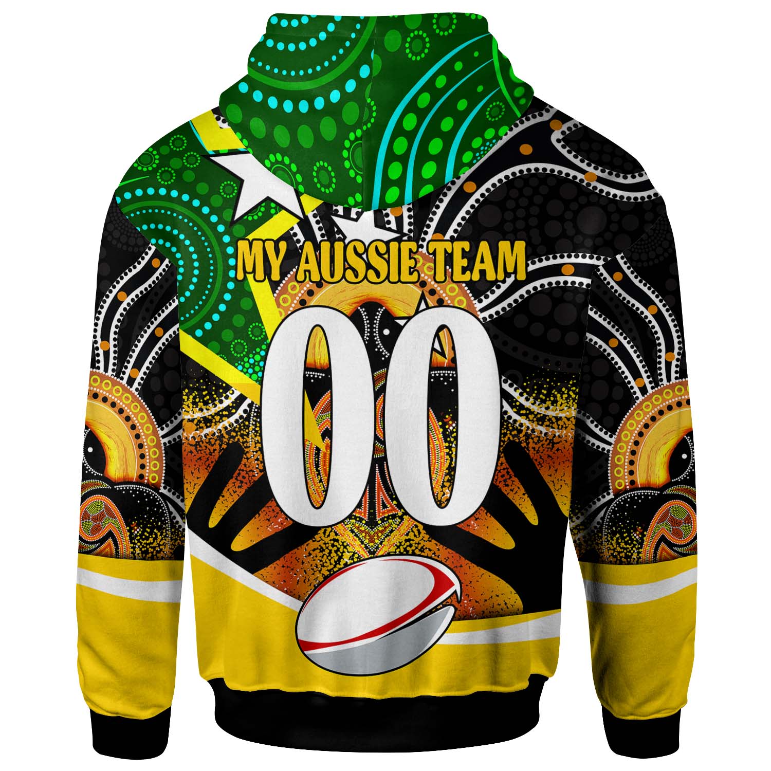 kangaroos-rugby-hoodie-custom-kangraroo-australian-rugby-league-go-the-roos-indigenous-player-and-number-hoodie