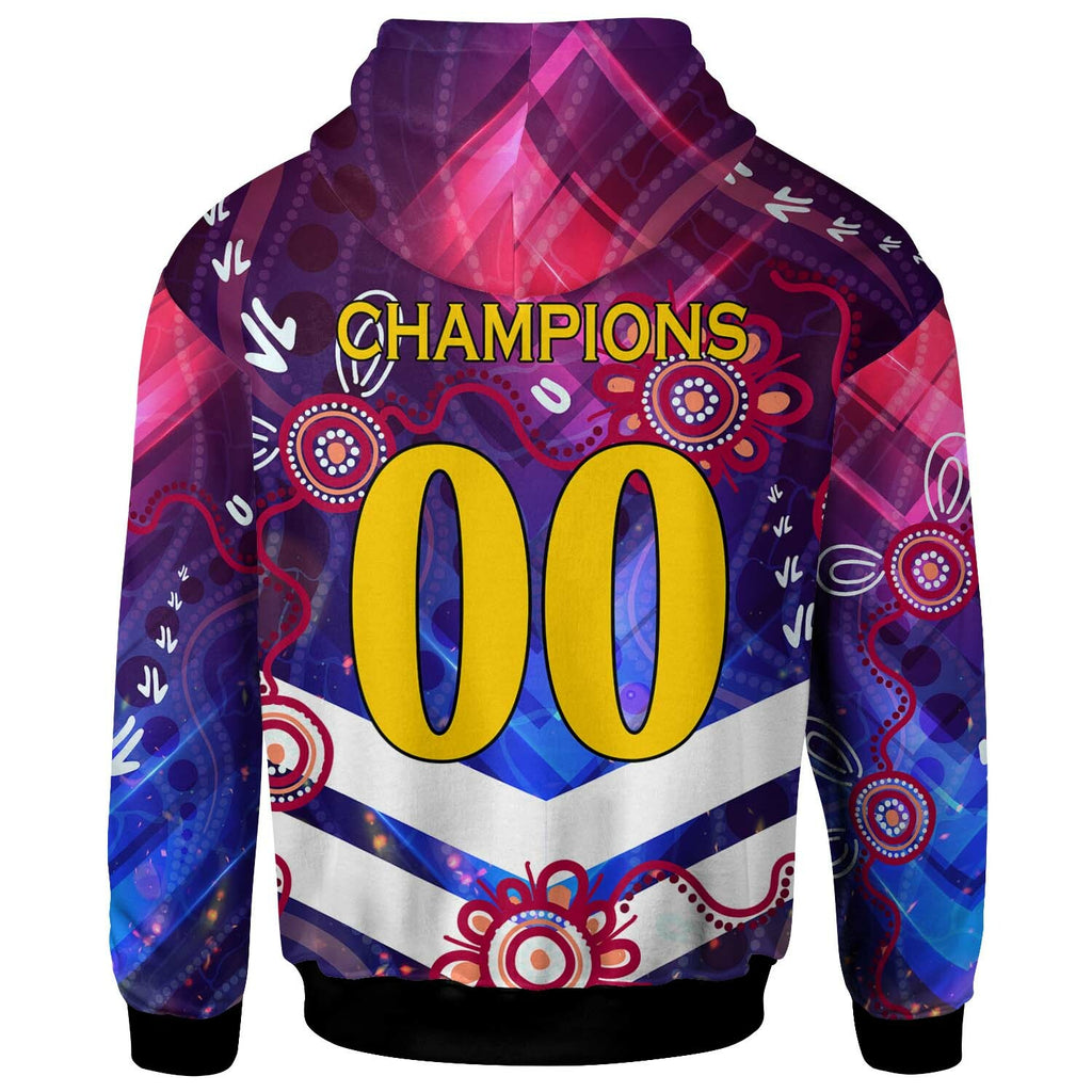 sea-eagles-rugby-hoodie-custom-sea-eagles-champions-with-aboriginal-abstract-dot-painting-player-and-number-hoodie
