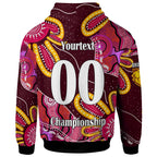 nrlw-broncos-rugby-hoodie-custom-broncos-aboriginal-dot-painting-player-and-number-woman-hoodie