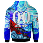 nrlw-knights-rugby-hoodie-custom-woman-knights-with-aboriginal-dot-painting-style-player-and-number-woman-hoodie