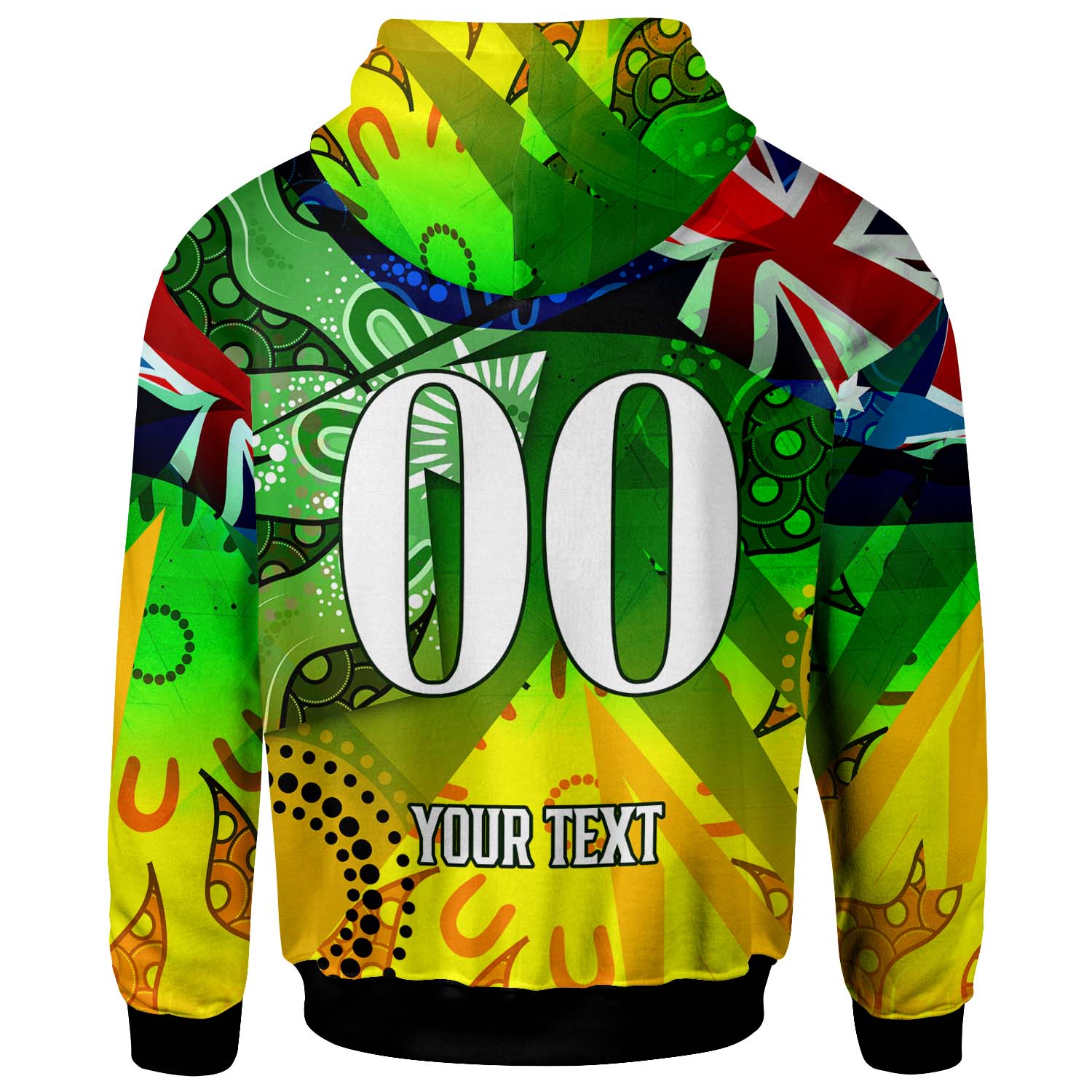 wallabies-rugby-hoodie-custom-australia-national-rugby-championship-welcome-back-wally-aboriginal-player-and-number-hoodie