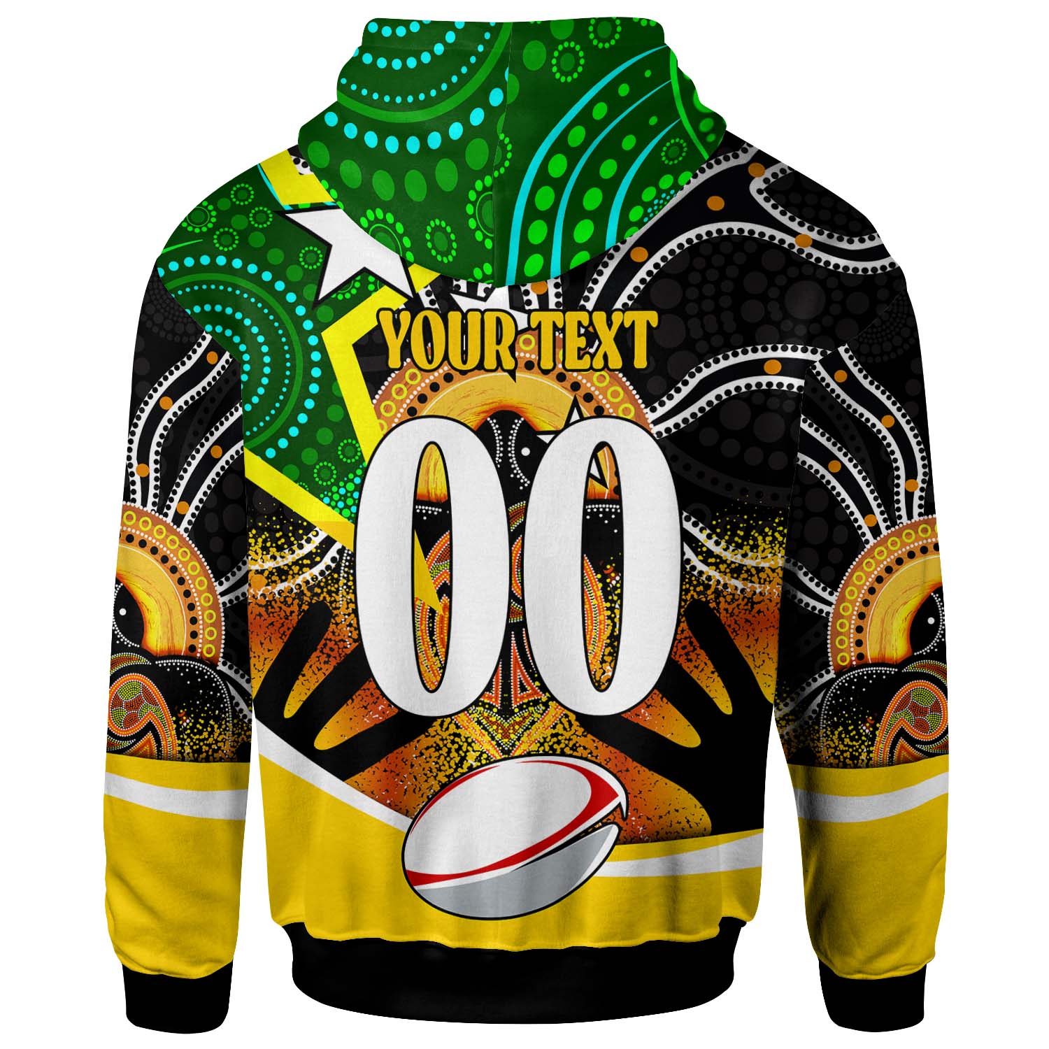kangaroos-rugby-hoodie-custom-kangraroo-australian-rugby-league-go-the-roos-indigenous-player-and-number-hoodie