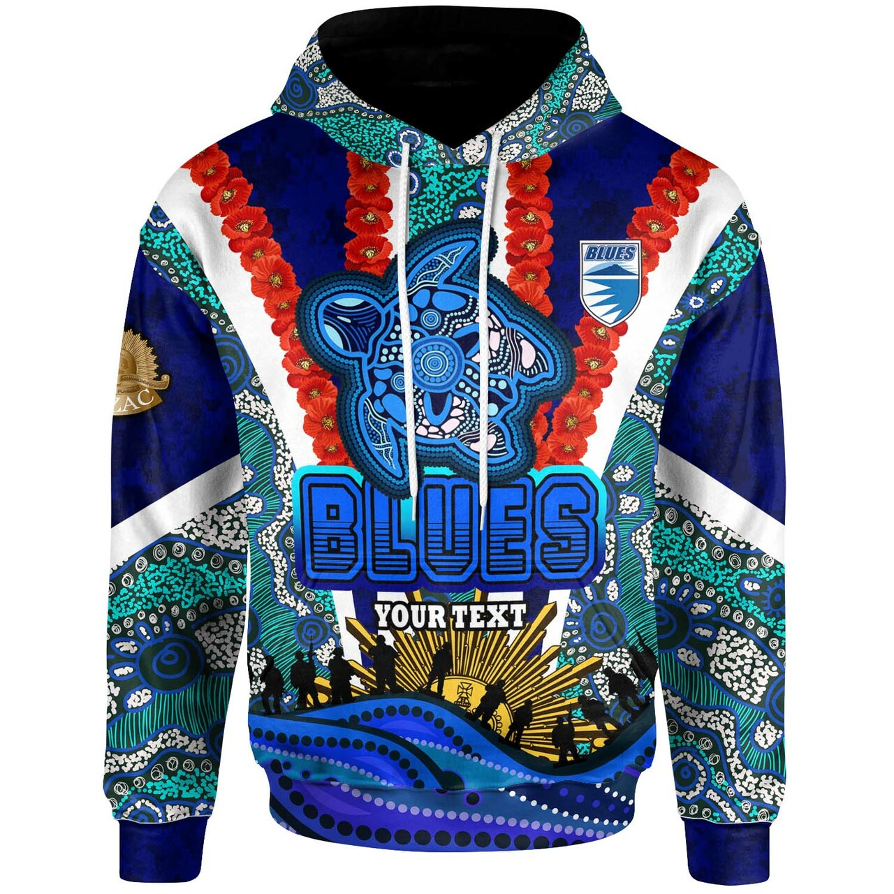 blues-rugby-hoodie-custom-anzac-aussie-blues-and-aboriginal-pattern-hoodie