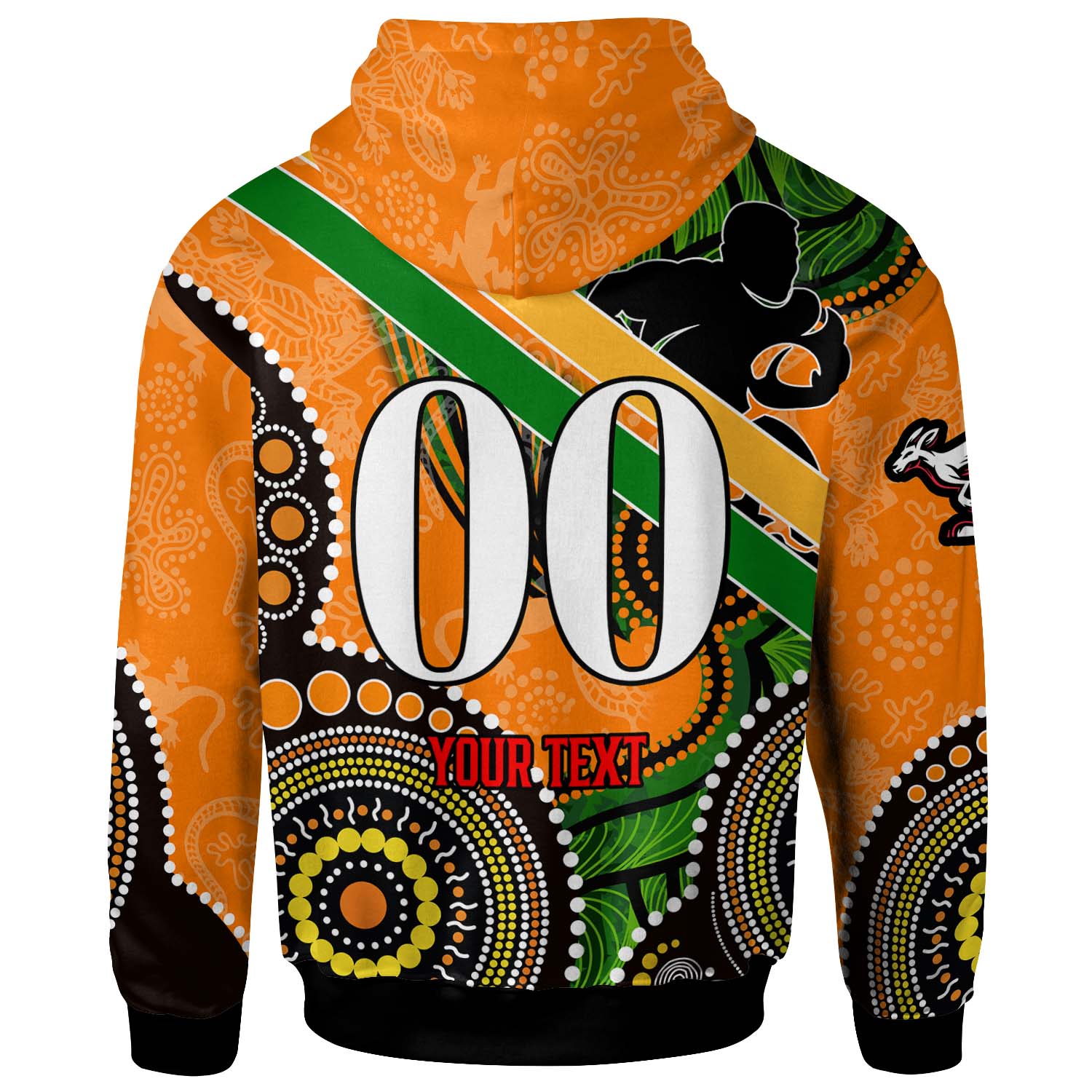 wallabies-rugby-hoodie-custom-australia-national-rugby-championship-with-aboriginal-culture-player-and-number-hoodie