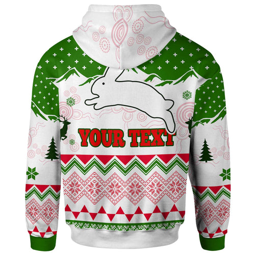 rabbitohs-rugby-christmas-hoodie-custom-merry-christmas-rabbitohs-aboriginal-culture-hoodie