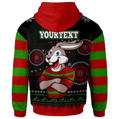 rabbitohs-rugby-christmas-hoodie-custom-rabbitohs-ugly-christmas-knitted-hoodie