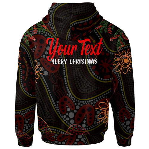 aboriginal-christmas-hoodie-custom-aussie-koala-christmas-tree-with-aboriginal-inspired-hoodie