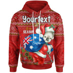 aboriginal-christmas-hoodie-custom-australia-koala-ugly-christmas-with-aboriginal-inspired-red-hoodie