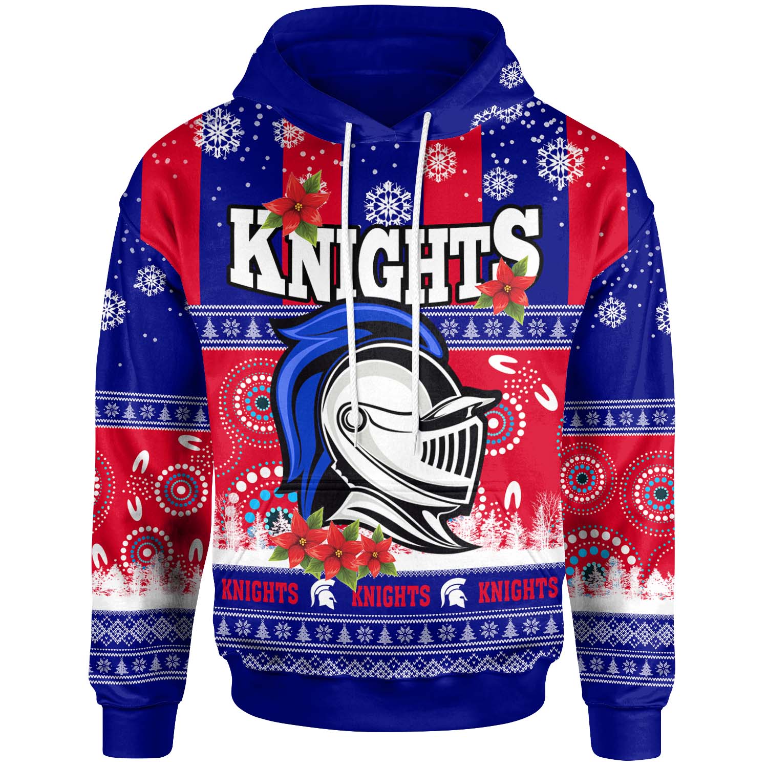 knights-rugby-christmas-hoodie-custom-knights-ugly-christmas-and-aboriginal-patterns-hoodie