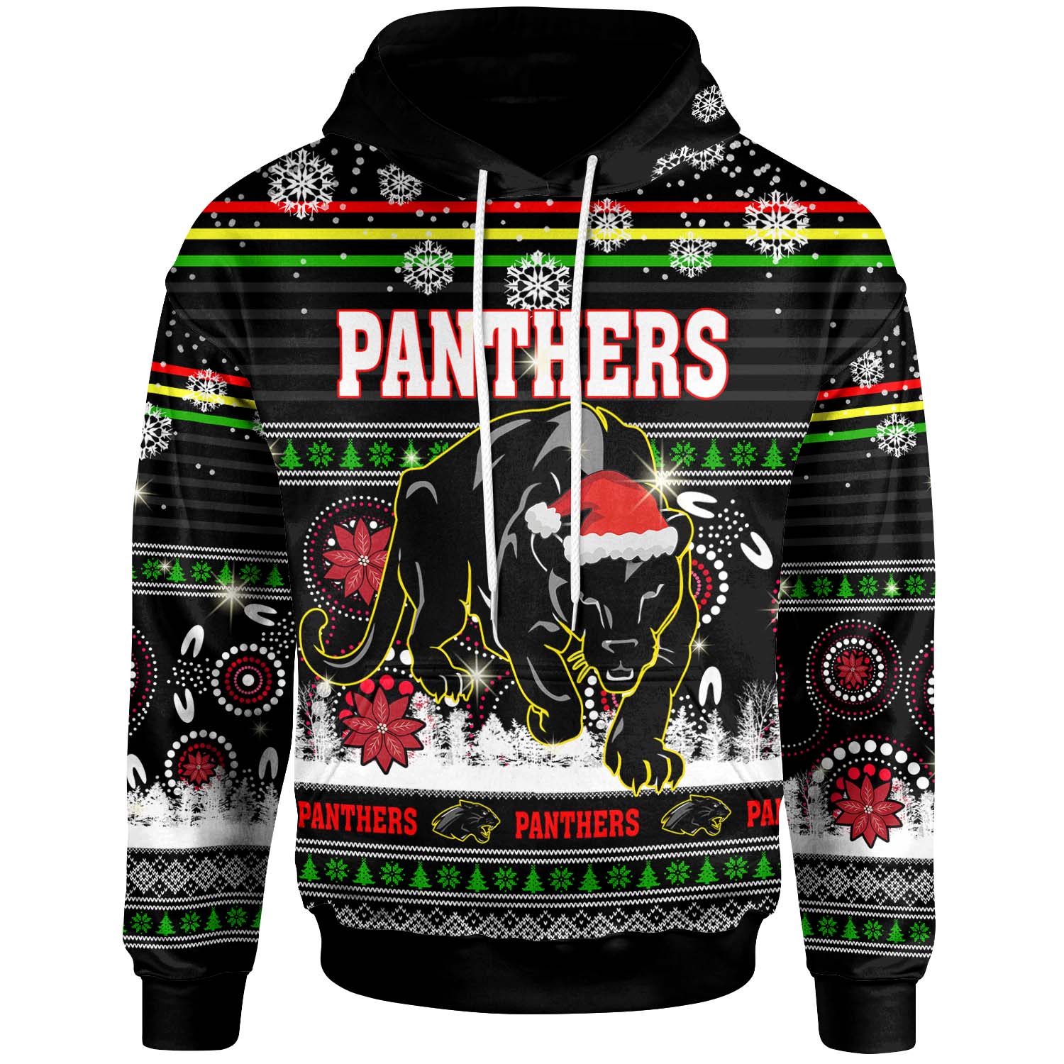panthers-rugby-christmas-hoodie-custom-panthers-ugly-christmas-and-aboriginal-patterns-hoodie