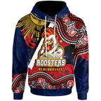roosters-rugby-hoodie-custom-anzac-day-sydney-roosters-aboriginal-culture-hoodie