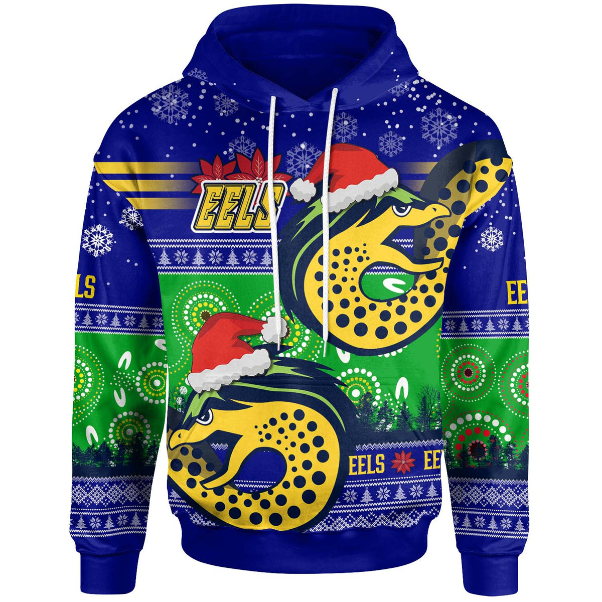 eels-rugby-christmas-hoodie-custom-eels-ugly-christmas-and-aboriginal-patterns-hoodie
