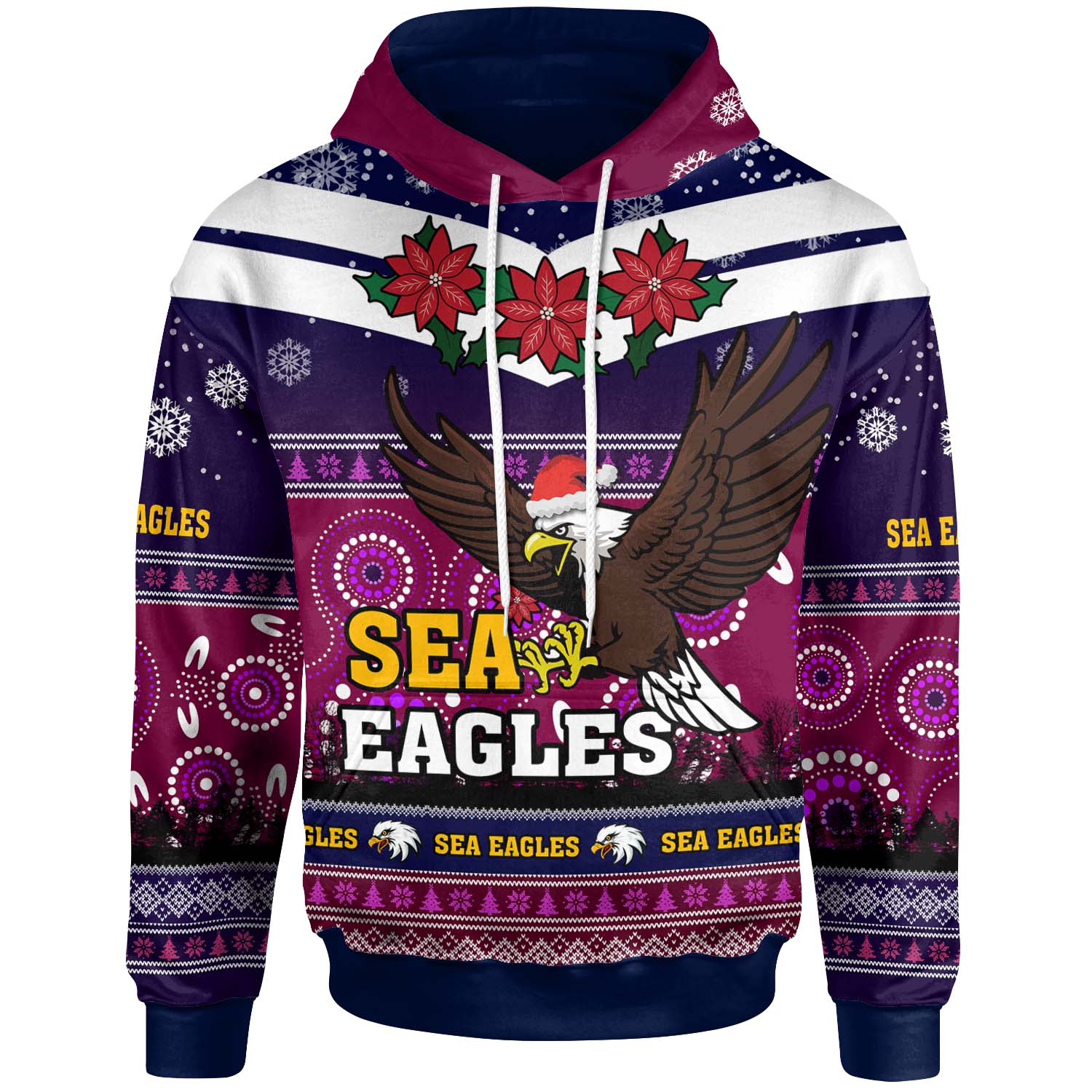 sea-eagles-rugby-christmas-hoodie-custom-sea-eagles-ugly-christmas-and-aboriginal-patterns-hoodie