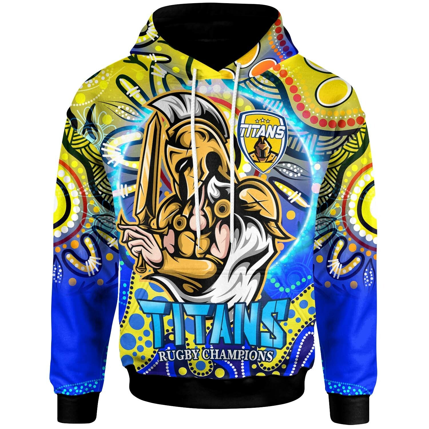 titans-rugby-hoodie-custom-titans-rugby-league-with-aboriginal-dot-painting-style-player-and-number-hoodie