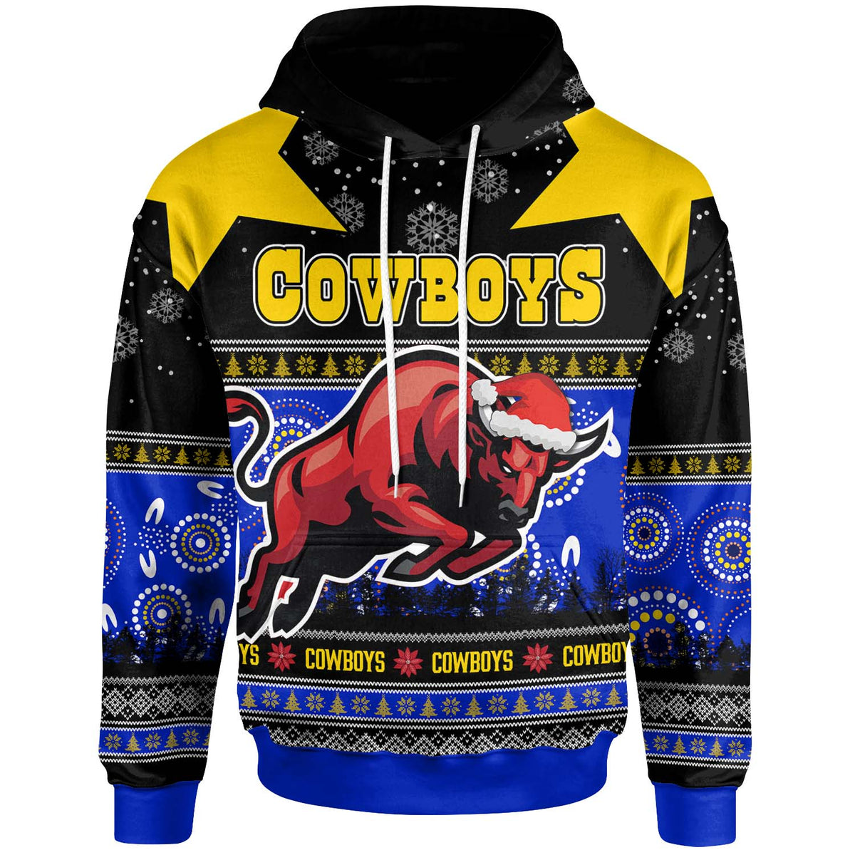 cowboys-rugby-christmas-hoodie-custom-cowboys-ugly-christmas-and-aboriginal-patterns-hoodie