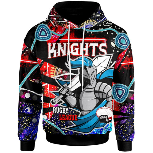 knights-rugby-hoodie-custom-knights-rugby-league-team-with-aboriginal-culture-player-and-number-hoodie