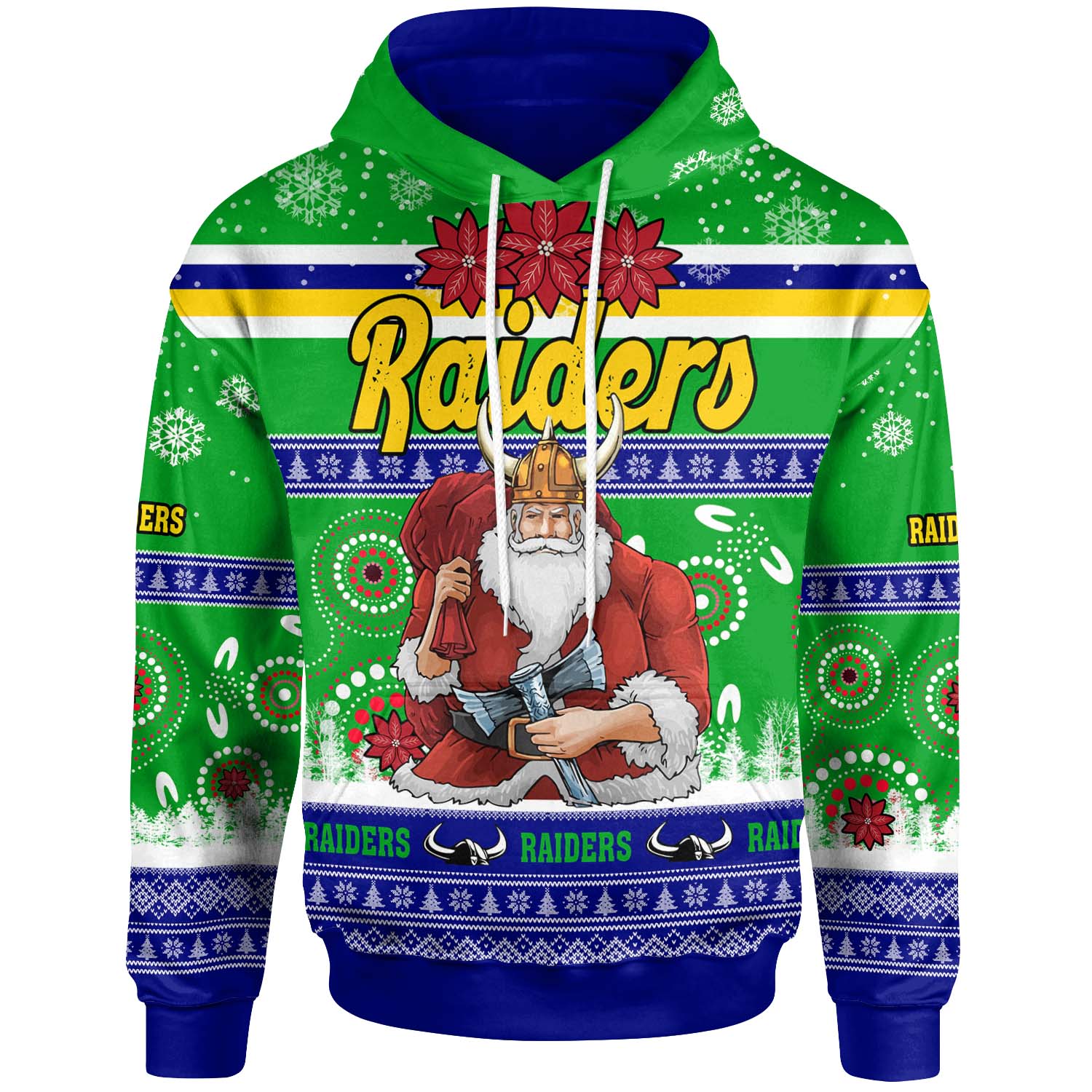 raiders-rugby-christmas-hoodie-custom-raiders-ugly-christmas-and-aboriginal-patterns-hoodie