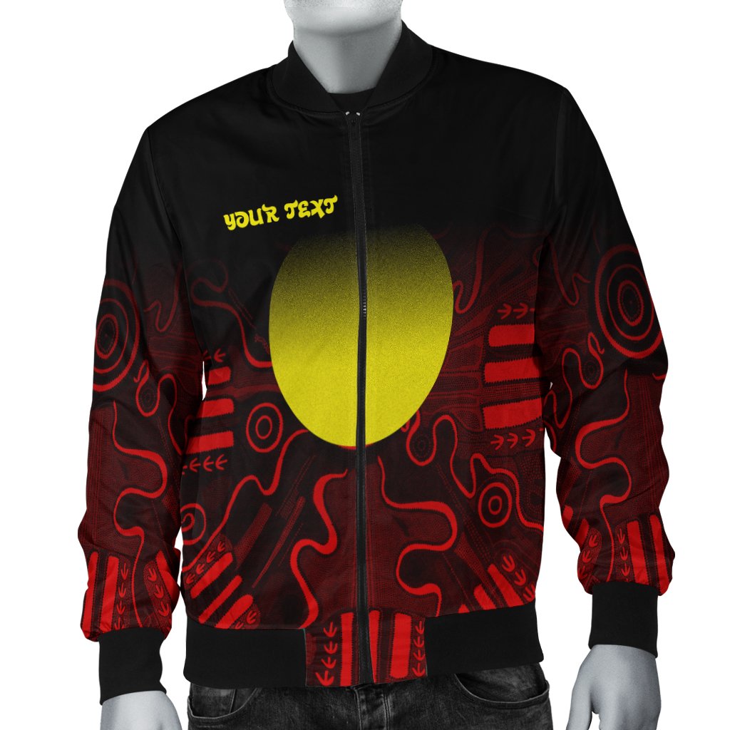 custom-text-aboriginal-mens-bomber-jacket-indigenous-flag-grunge-style