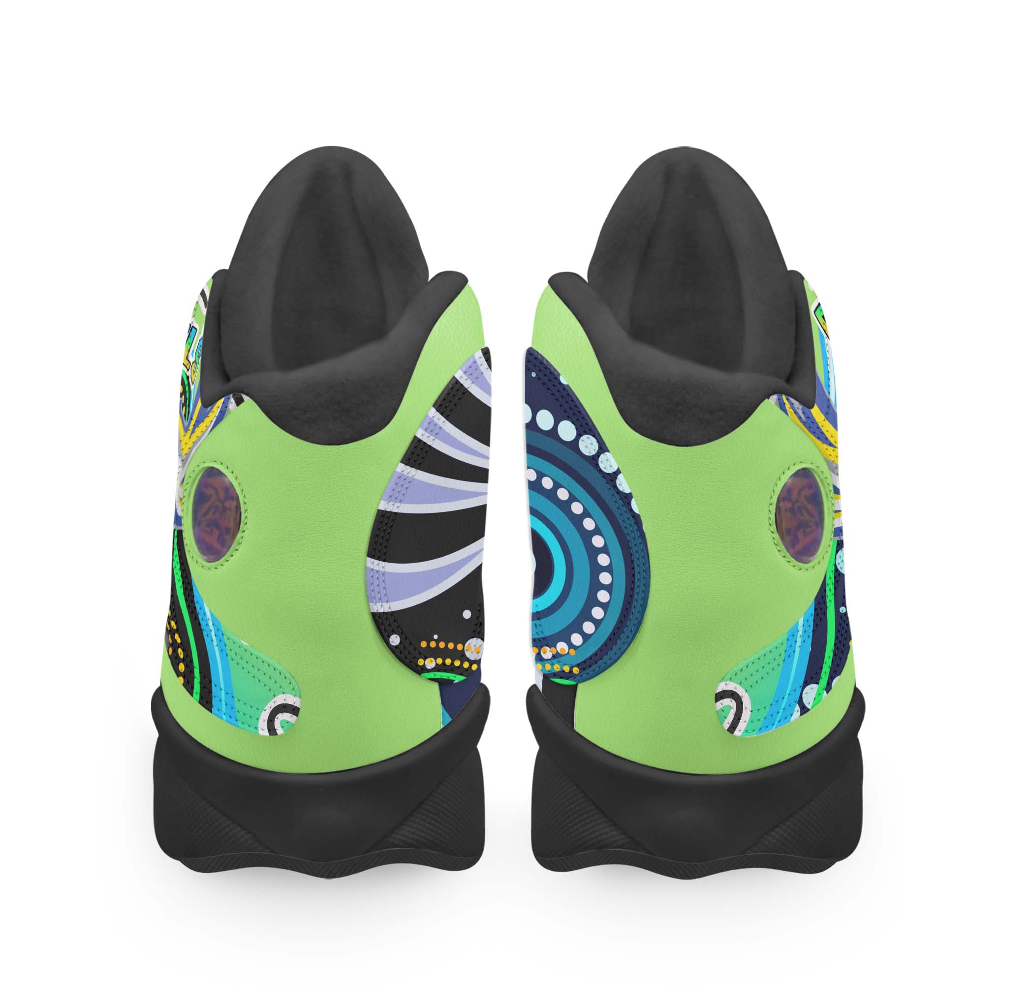 eels-rugby-high-top-basketball-shoes-j13-eels-rugby-with-aboriginal-pattern-indigenous-sneakers-j13