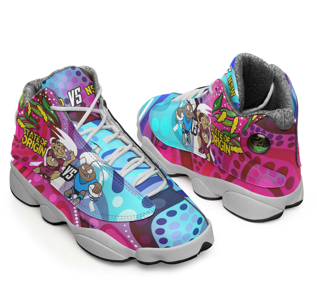 state-of-origin-rugby-league-high-top-basketball-shoes-j13-nsw-vs-qld-rugby-team-mascot-with-aboriginal-culture