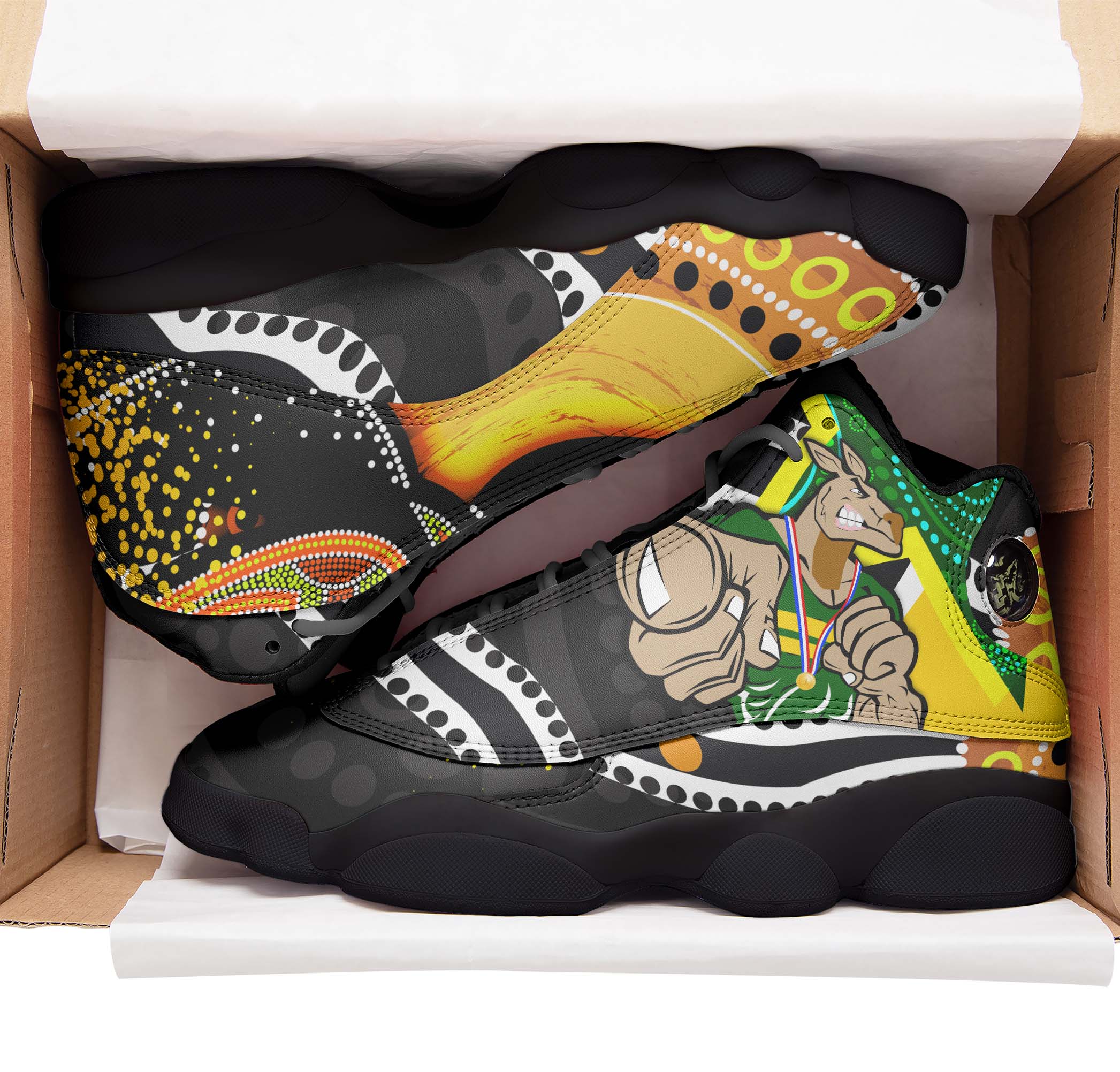 kangaroos-rugby-high-top-basketball-shoes-j13-kangraroo-australian-rugby-league-go-the-roos-indigenous-sneakers-j13