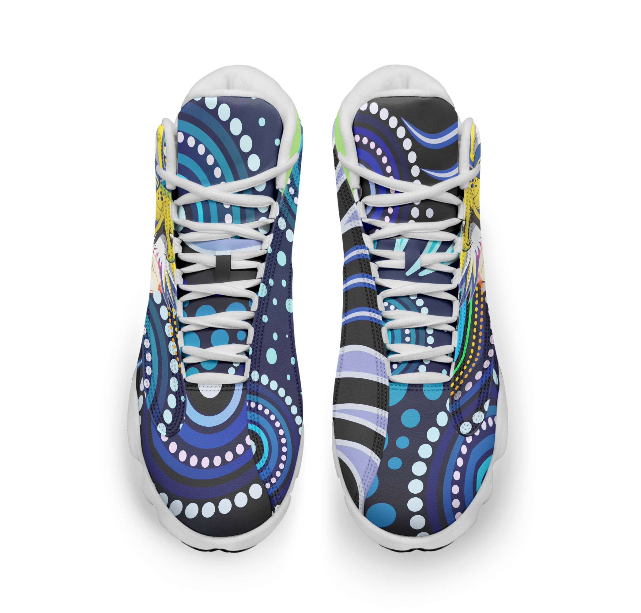eels-rugby-high-top-basketball-shoes-j13-eels-rugby-with-aboriginal-pattern-indigenous-sneakers-j13