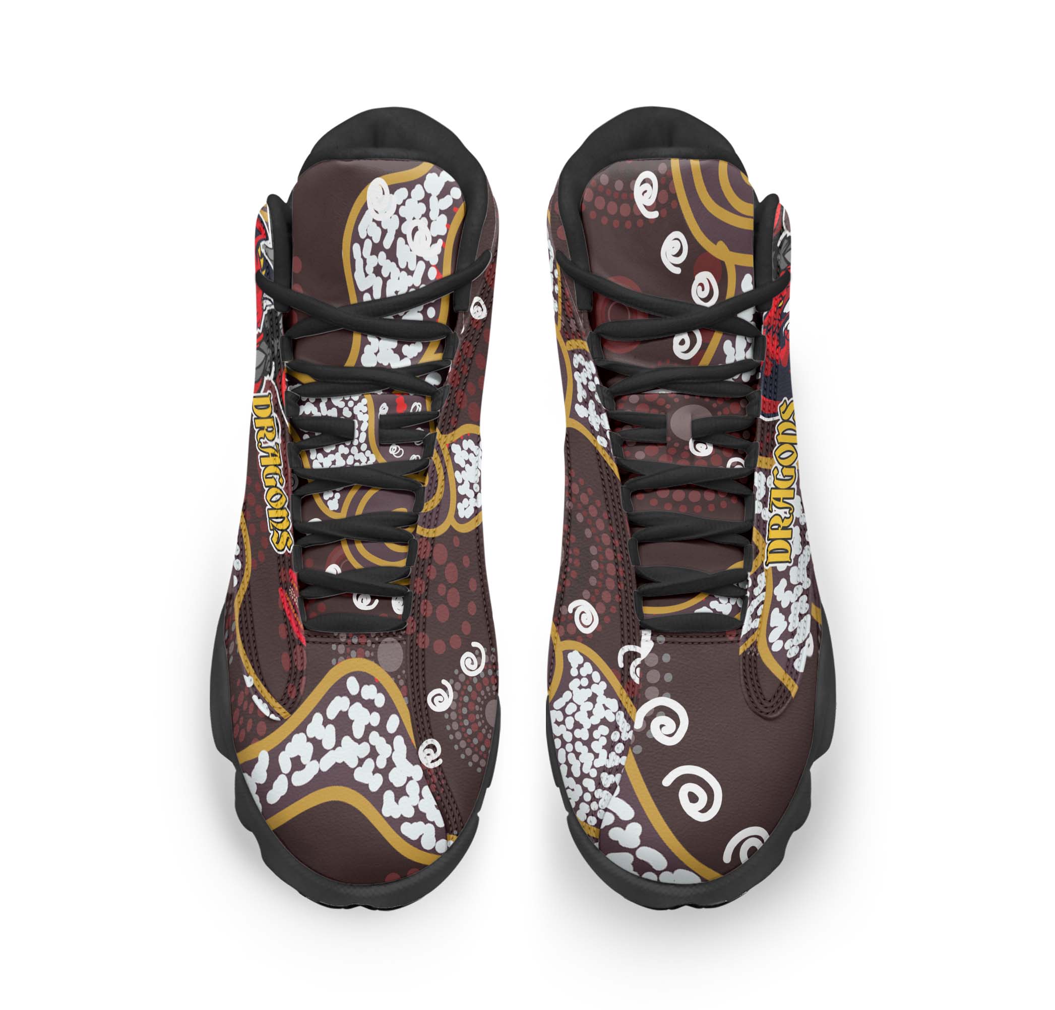 stgeorge-rugby-high-top-basketball-shoes-j13-dragons-with-rugby-ball-and-knight-contemporary-style-of-aboriginal-sneakers