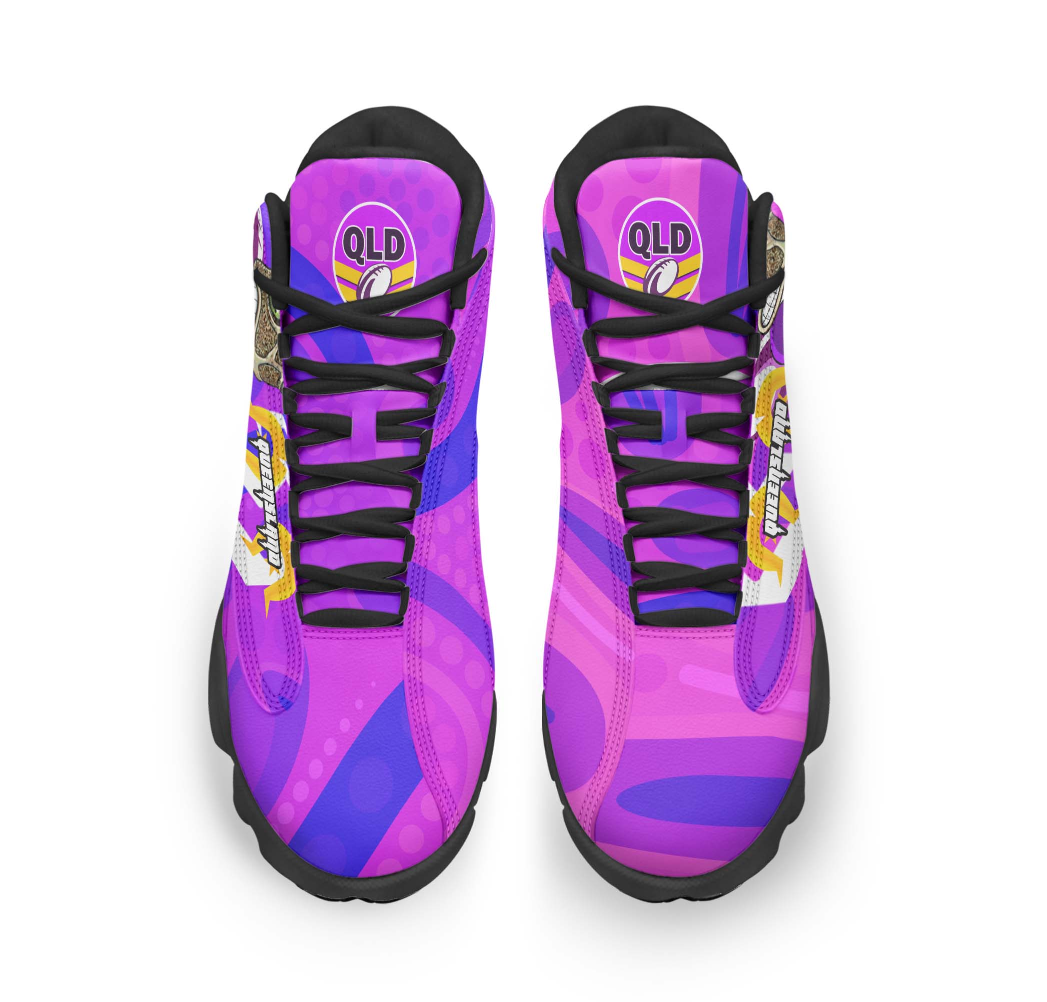 queensland-rugby-league-high-top-basketball-shoes-j13-queensland-naidoc-week-and-aboriginal-flag-state-of-origin-sneakers