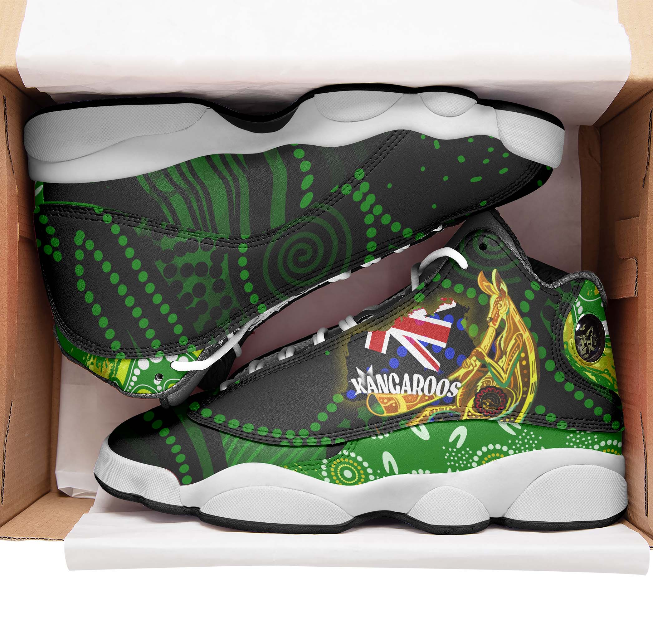 kangaroos-rugby-high-top-basketball-shoes-j13-kangaroo-national-rugby-league-indigenous-dreamtime-sneakers-j13