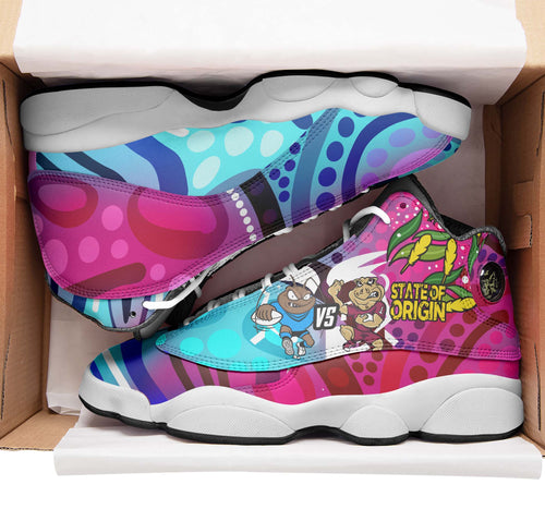 state-of-origin-rugby-league-high-top-basketball-shoes-j13-nsw-vs-qld-rugby-team-mascot-with-aboriginal-culture