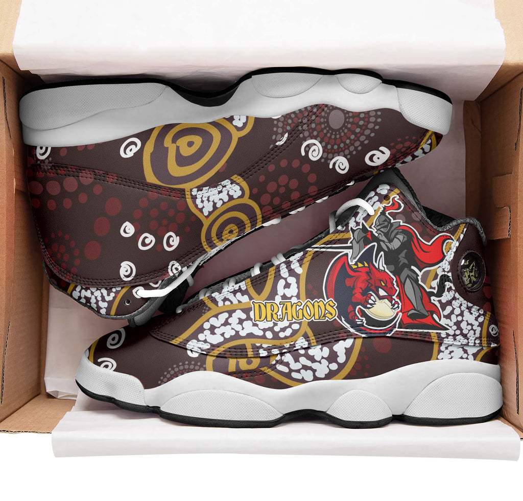 stgeorge-rugby-high-top-basketball-shoes-j13-dragons-with-rugby-ball-and-knight-contemporary-style-of-aboriginal-sneakers