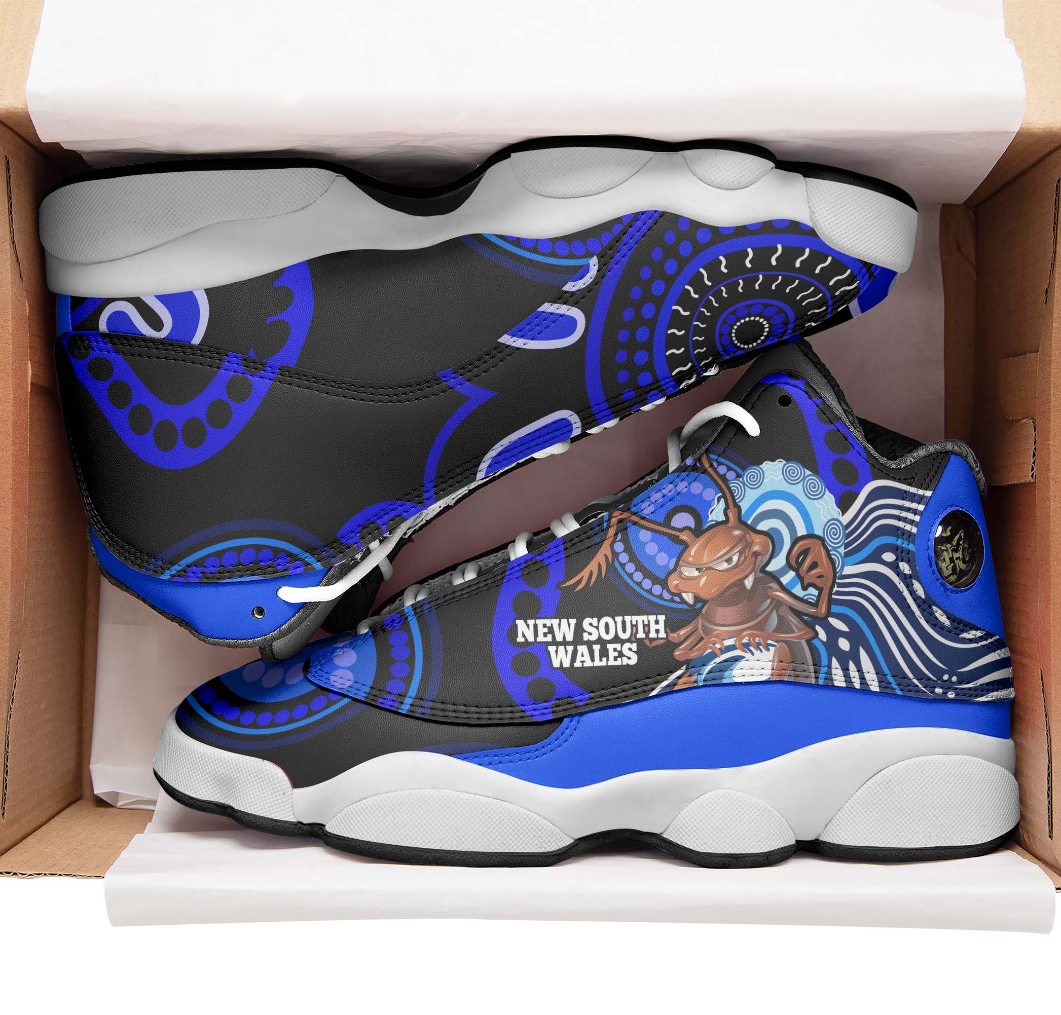 new-south-wales-rugby-high-top-basketball-shoes-j13-new-south-wales-blues-cockroaches-rugby-ball-state-of-origin