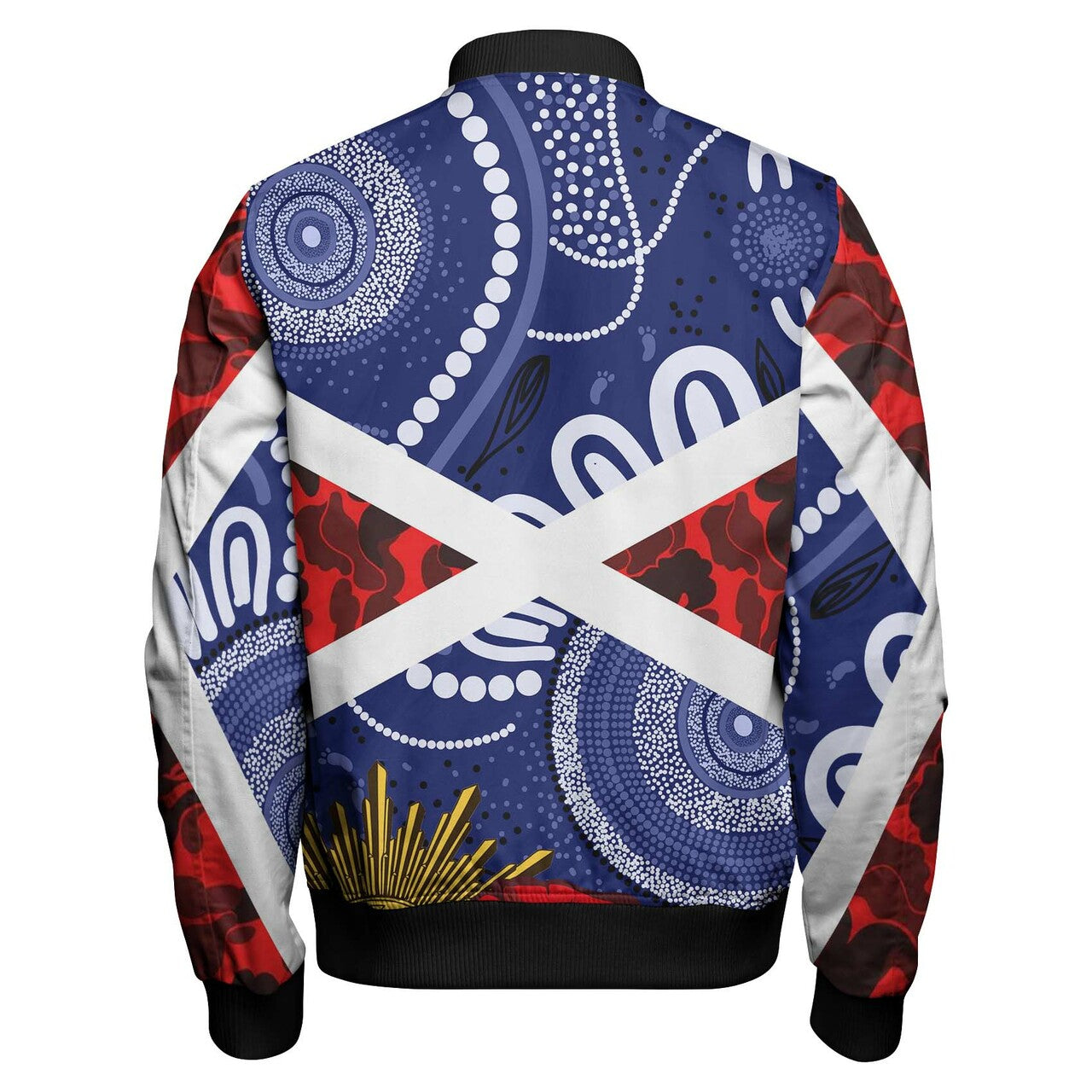 knights-rugby-anzac-aboriginal-bomber-jacket-newcastle-knights-with-anzac-day-poppy-flower-bomber-jacket