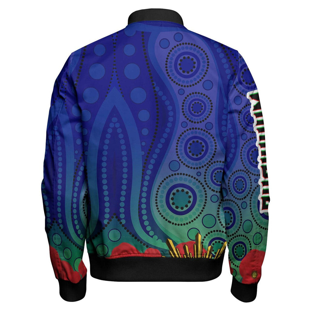 warrior-rugby-anzac-aboriginal-bomber-jacket-custom-new-zealand-warriors-anzac-day-with-maori-mask-bomber-jacket