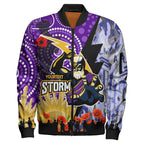 storm-rugby-anzac-aboriginal-bomber-jacket-custom-melbourne-storm-with-remembrance-day-poppy-flower-bomber-jacket