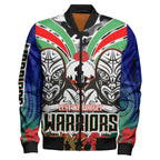 warrior-rugby-anzac-aboriginal-bomber-jacket-custom-new-zealand-warriors-anzac-day-with-maori-mask-bomber-jacket