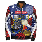 knights-rugby-anzac-aboriginal-bomber-jacket-newcastle-knights-with-anzac-day-poppy-flower-bomber-jacket