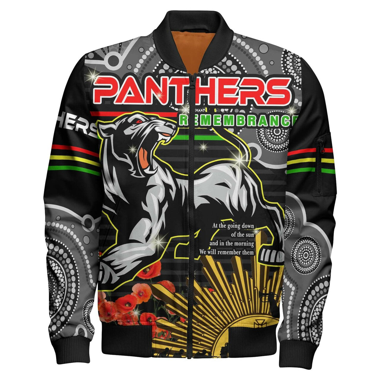 panthers-rugby-anzac-aboriginal-bomber-jacket-custom-penrith-panthers-with-poppy-flower-art-bomber-jacket