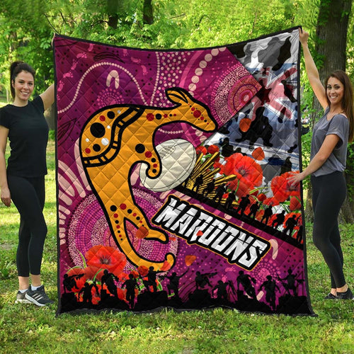 maroons-rugby-anzac-aboriginal-quilt-maroons-aboriginal-pattern-with-anzac-day-poppy-flower-quilt