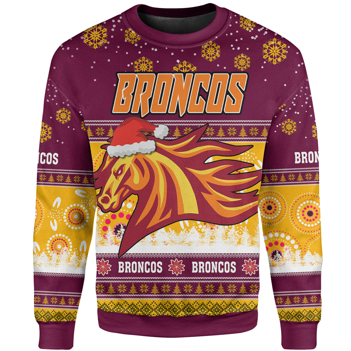 broncos-rugby-christmas-sweatshirt-custom-broncos-ugly-christmas-and-aboriginal-patterns-sweatshirt
