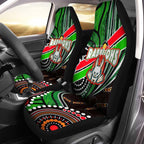 rabbitohs-rugby-anzac-aboriginal-car-seat-cover-rabbitohs-remembrance-day-with-poppy-car-seat-cover