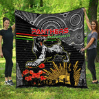 panthers-rugby-anzac-aboriginal-quilt-custom-penrith-panthers-with-poppy-flower-art-quilt