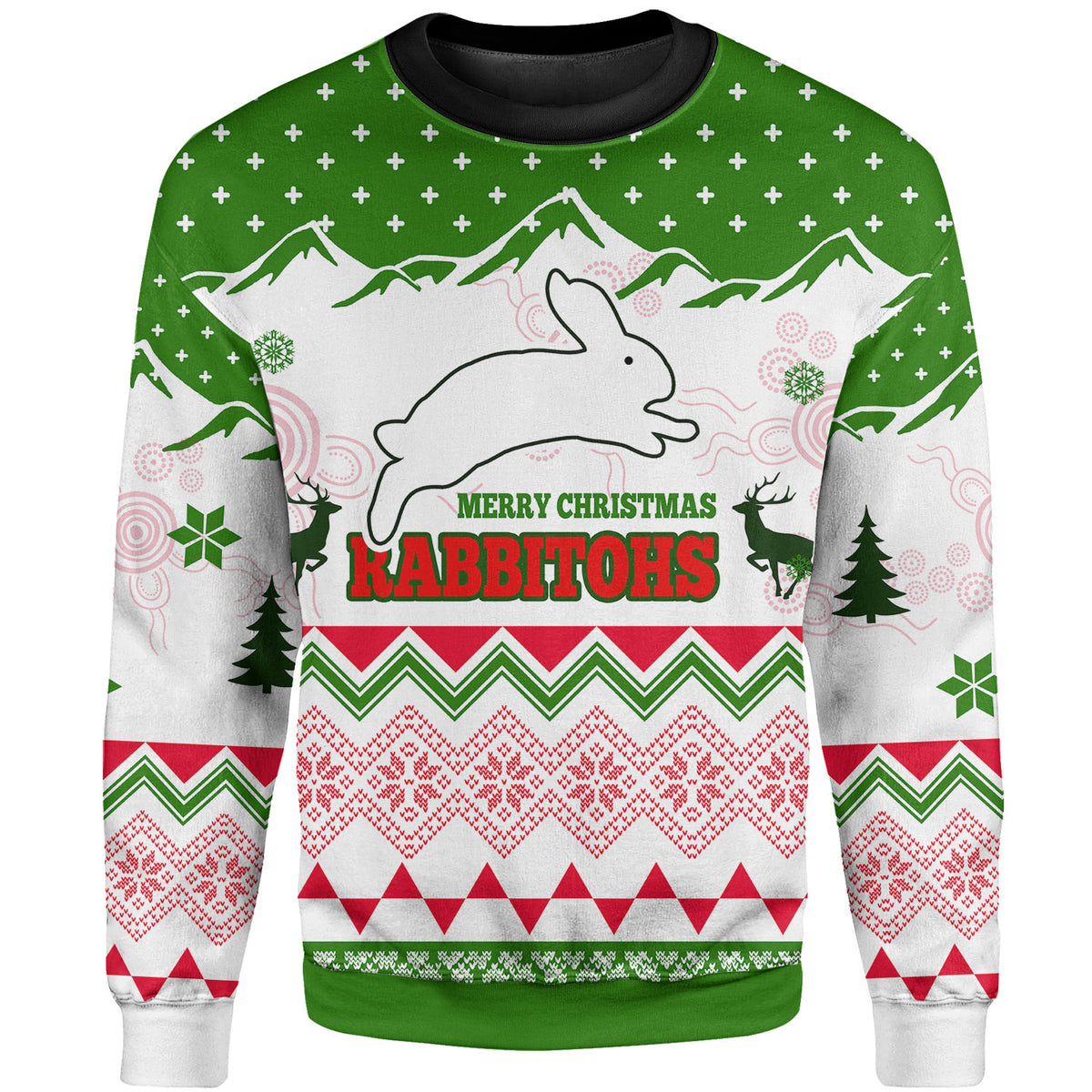 rabbitohs-rugby-christmas-sweatshirt-custom-merry-christmas-rabbitohs-aboriginal-culture-sweatshirt