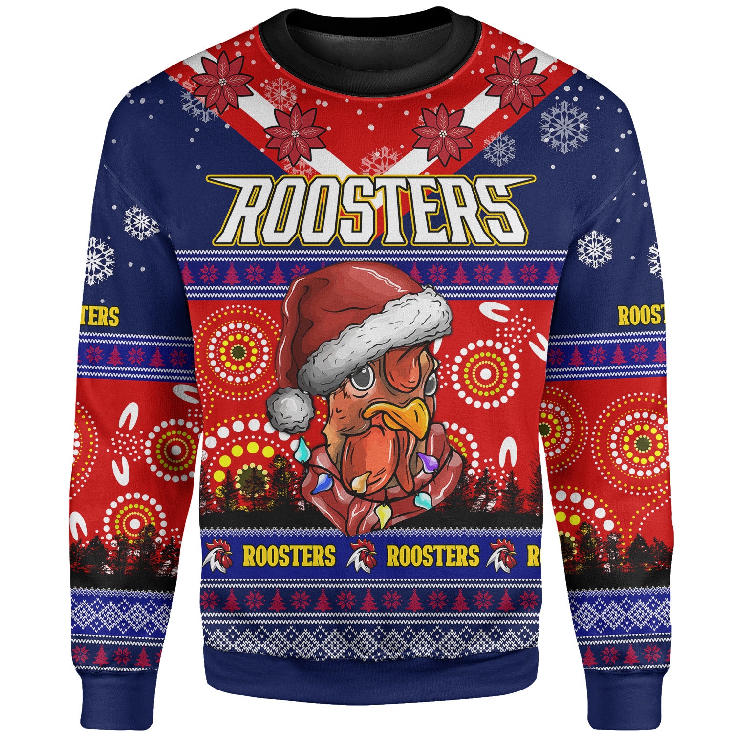 roosters-rugby-christmas-sweatshirt-custom-roosters-ugly-christmas-and-aboriginal-patterns-sweatshirt